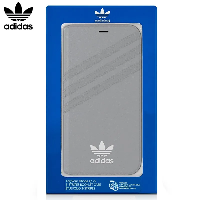 Funda COOL Flip Cover para iPhone X / iPhone XS Licencia Adidas Gris