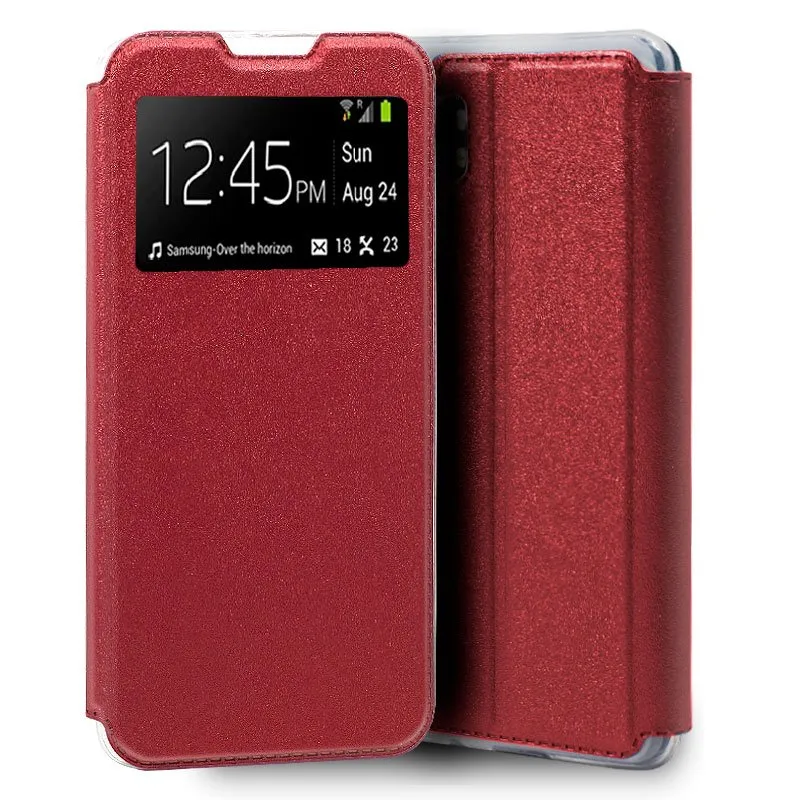 Funda COOL Flip Cover para Xiaomi Mi Note 10 / Mi Note 10 Pro Liso Rojo