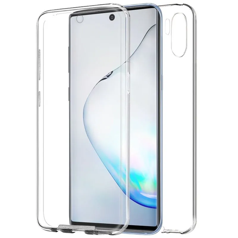 Funda COOL Silicona 3D para Samsung N975 Galaxy Note 10 Plus (Transparente Frontal + Trasera)